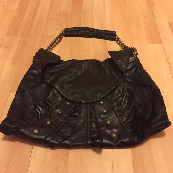 Hype Leather Chain Link Shoulder Bag