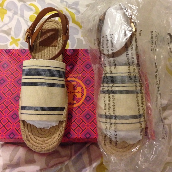 Tory Burch Shoes - Cute stripe espadrilles. 🎉sale