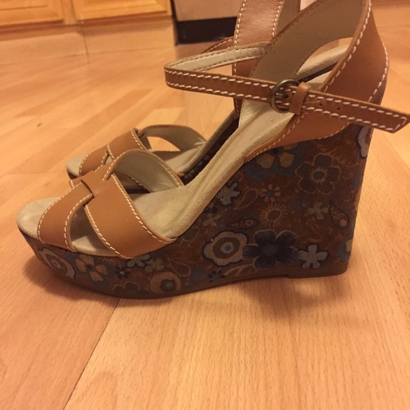 Guess Floral Detail Wedges