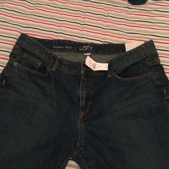 NWT Ann Taylor Loft original boot mid rise jeans