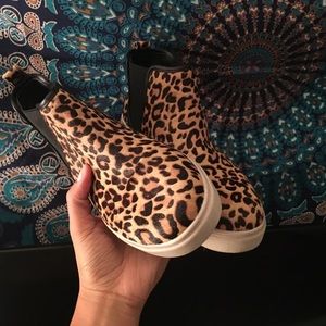 Leopard Steve Madden sneakers.