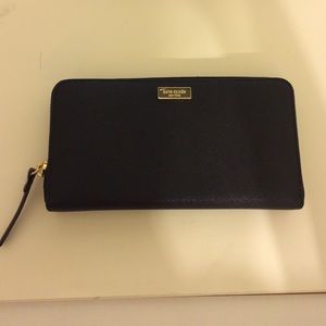 Kate spade black Saffiano Leather wallet.