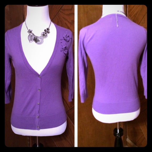 💜Purple cardigan sweater💜