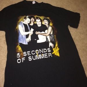5 seconds of summer concert t-shirt unisex