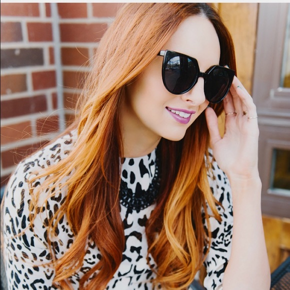 Brand new cat eye key hole sunglasses