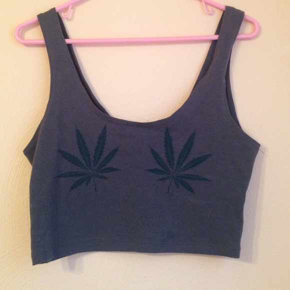 Pot Leaf Crop Top