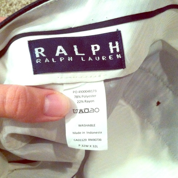 Men's navy Ralph Lauren dress pants - Picture 1 of 4