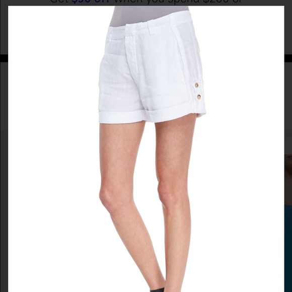 New Vince linen shorts sz 6
