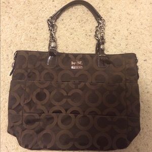 Dark Brown COACH tote