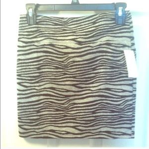 SOLD Bodycon Zebra Skirt