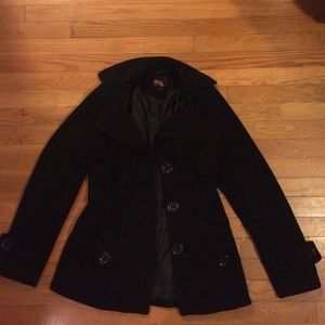 Black peacoat