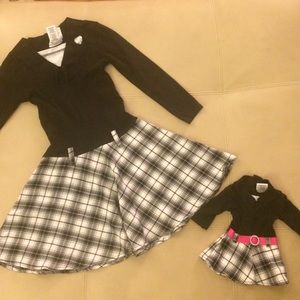 Dollie & Me. Outfit for child size 6 & Doll