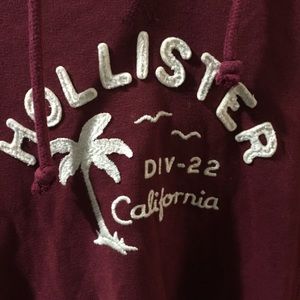 Burgundy Hollister Hoodie