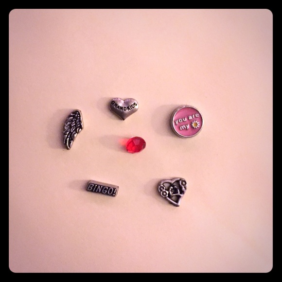 6 floating charms for locket