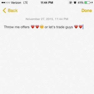 Trade or throw me offers ❤️❤️😍😍