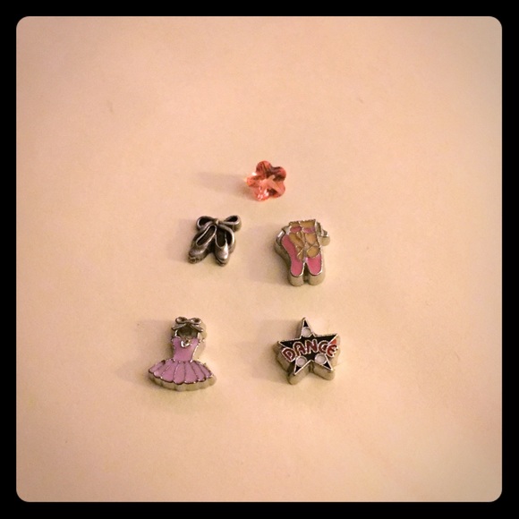 5 floating charms - dance theme - Picture 1 of 1