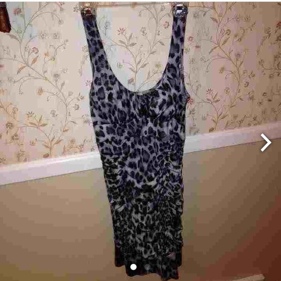 Cheetah fitted dress