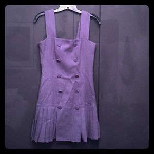 BEBE mauve/lavender wool dress with pleats size 6
