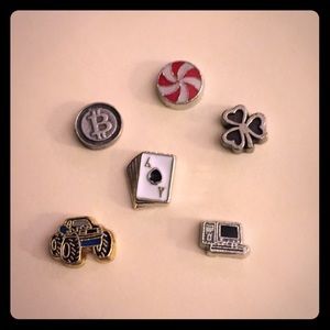 6 floating charms for locket