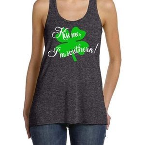 Kiss Me I'm Southern Tank - St Patrick's Day