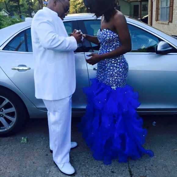 Royal Blue Mermaid Prom Dress