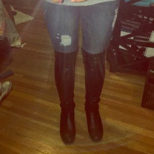 New Over-the-knee black boots!