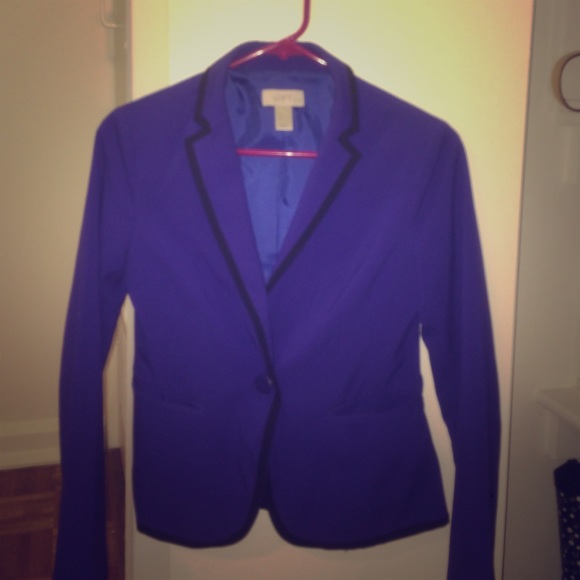 Purple-blue blazer