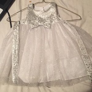 Silver Baby Girl Church Dress