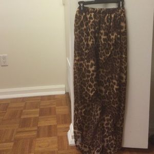 Chiffon high low skirt