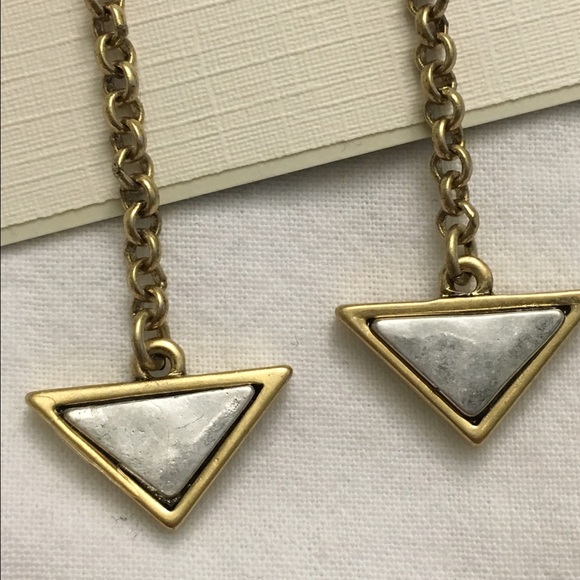 Geometric drop earrings