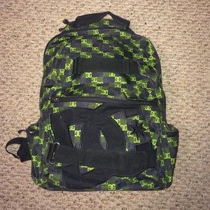DC green backpack