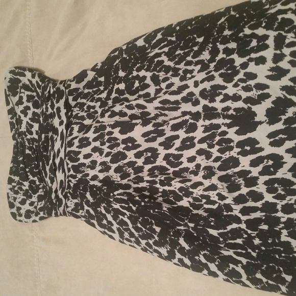 Cheetah print strapless dress - Picture 1 of 2