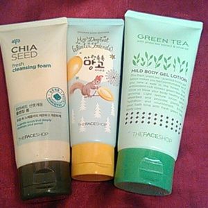 Korean Lotion and Cleansing Foam