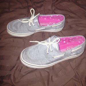🎀KEDS gray boat shoes, size 6.5 worn once
