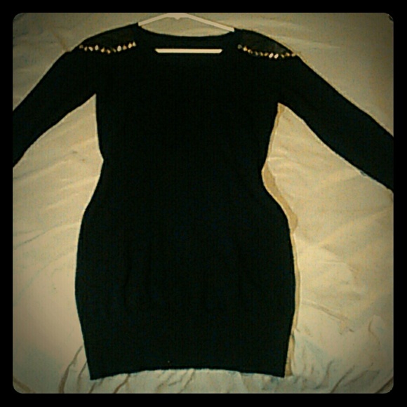 Studded Sweater Dress