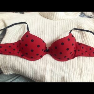 A&F polka dot Push up bra NWT 36B