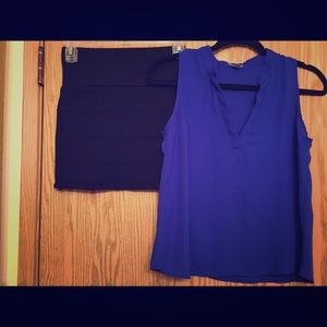 Top and skirt set