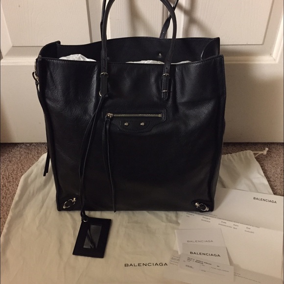Balenciaga A5 Papier Side Zip Tote - Picture 2 of 9