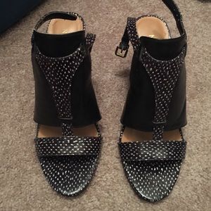 Nine West printed  heeled sandals