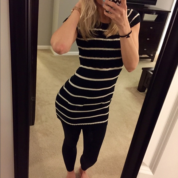 NWT Forever 21 Striped Sweater Dress Tunic S