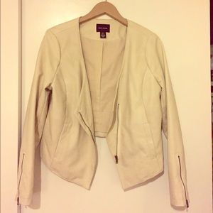 Incredible faux leather "scuba" style jacket.