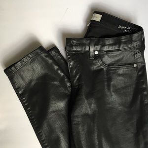 Henry & Belle Coated Super Skinny Ankle Jeans