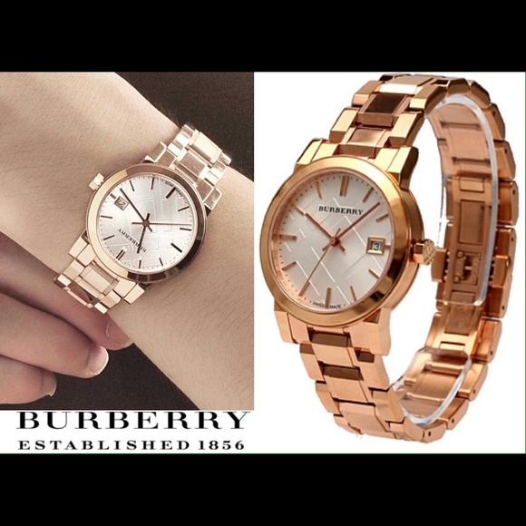 Burberry rose goldtone stainless steel watch - NWT - Picture 2 of 4