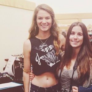 Graphic crop top. Free people. Open back