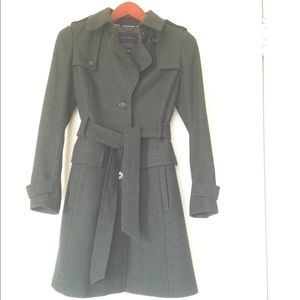 Banana Republic dark green/grey long peacoat