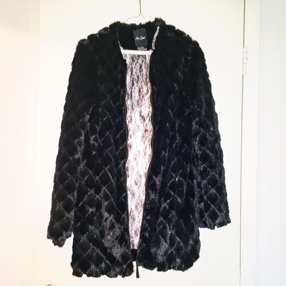 Faux fur coat