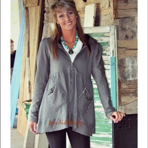 Handmade Sweatshirt jacket to wear with leggings