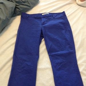 Gap blue cotton twill pants size 0