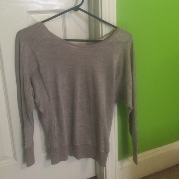 Sparkly gray sweater