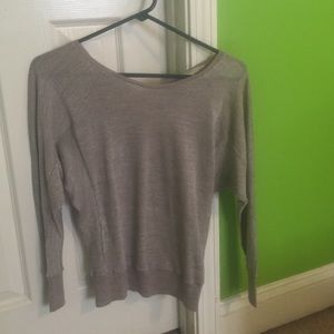 Sparkly gray sweater